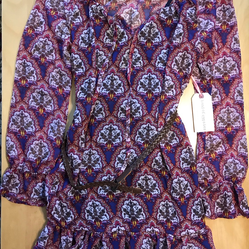 Band of Gypsies Floral BoHo mini dress